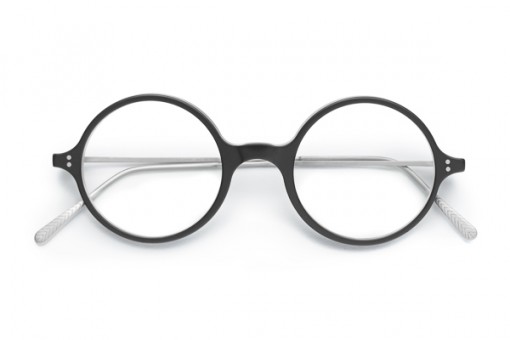 GL 601 Kreisrunde Brille schwarz 