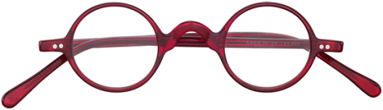 Brille kreisrund Ares, rot 